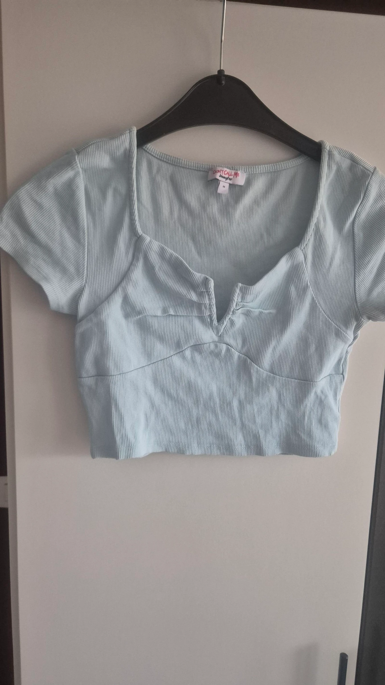 Top court bleu vert taille M